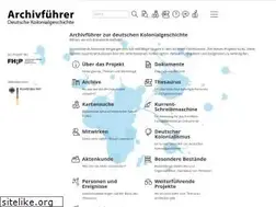 Sites similar to archivfuehrer-kolonialzeit.de