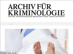 Sites similar to archivfuerkriminologie.de