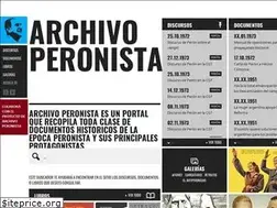 Sites similar to archivoperonista.com