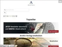 Sites similar to archivverlag.de