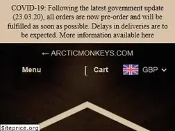 Sites similar to arcticmonkeys-store.com