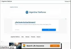 Sites similar to argentinatelefonos.com