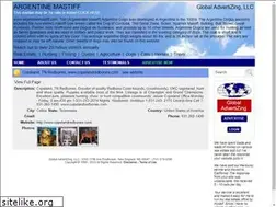 Sites similar to argentinemastiff.com