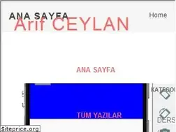 Sites similar to arifceylan.com