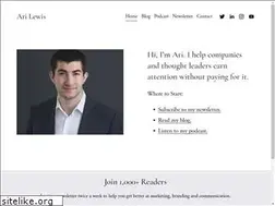 Sites similar to arilewis.com