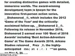 Sites similar to arkane-studios.com
