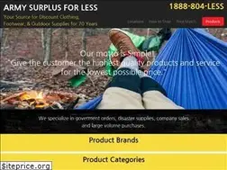 Sites similar to armysurplus4less.com