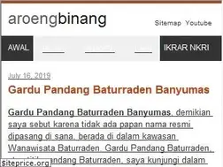 Sites similar to aroengbinang.com