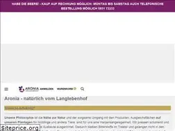 Sites similar to aronia-vom-langlebenhof.de