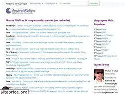 Sites similar to arquivodecodigos.com.br