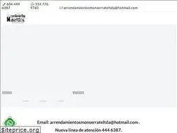 Sites similar to arrendamientosmonserrate.com