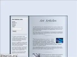Sites similar to artarticles.net
