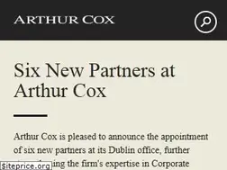 Sites similar to arthurcox.com