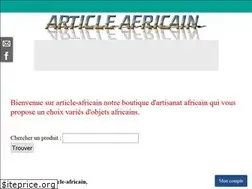 Sites similar to article-africain.com