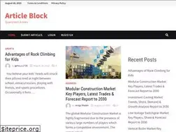 Sites similar to articleblock.com