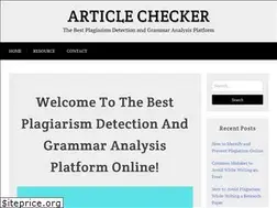Sites similar to articlechecker.com