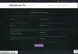 Sites similar to articlegeneratorpro.com