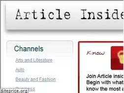 Sites similar to articleinsider.com