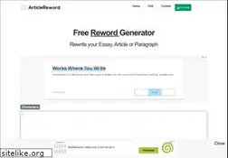 Sites similar to articlereword.com