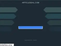 Sites similar to articleseal.com
