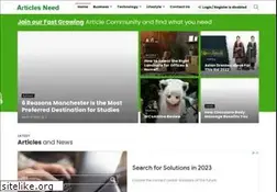 Sites similar to articlesneed.com