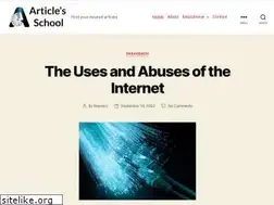 Sites similar to articlesschool.com