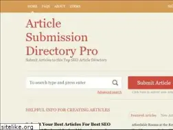 Sites similar to articlesubmissionpro.com