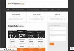 Sites similar to articlesubmissionservices.com
