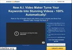 Sites similar to articlevideorobot.com