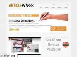 Sites similar to articlewares.com