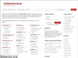 Sites similar to artikelschrijver.nl