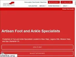 Sites similar to artisanfootandankle.com
