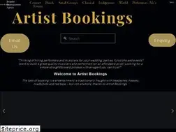 Sites similar to artist-bookings.com