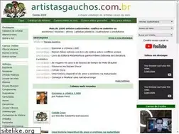 Sites similar to artistasgauchos.com.br