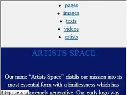 Sites similar to artistsspace.org