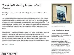 Sites similar to artoflisteningprayer.com