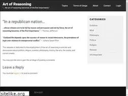 Sites similar to artofreasoning.com