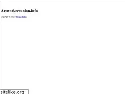 Sites similar to artworkersunion.info