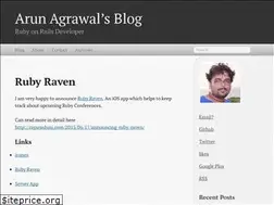 Sites similar to arun.agrawal.io