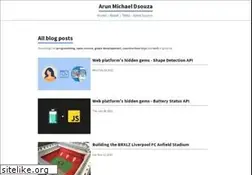 Sites similar to arunmichaeldsouza.com