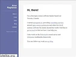 Sites similar to arunraghavan.net