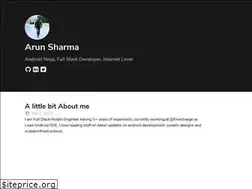 Sites similar to arunsharma.me