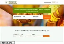 Sites similar to arunthathiyarmarriage.com