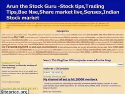 Sites similar to arunthestocksguru.com