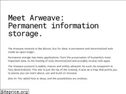 Sites similar to arweave.org