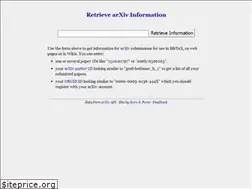 Sites similar to arxiv2bibtex.org