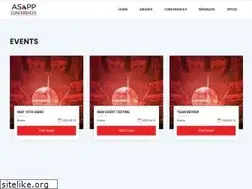 Sites similar to asappconferences.com