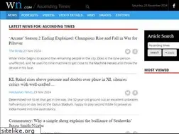 Sites similar to ascendingtimes.com