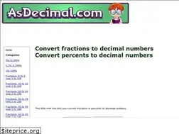 Sites similar to asdecimal.com