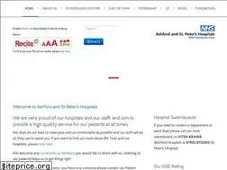 Sites similar to ashfordstpeters.nhs.uk